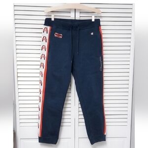 Evisu / Champion Collab Navy Sweatpants with Red Details